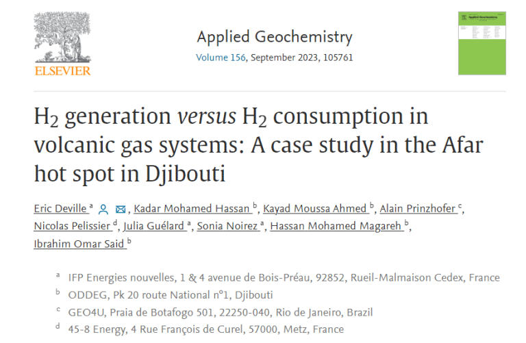 H2 generation versus H2 consumption in volcanic gas systems: A case study in the Afar hot spot in Djibouti